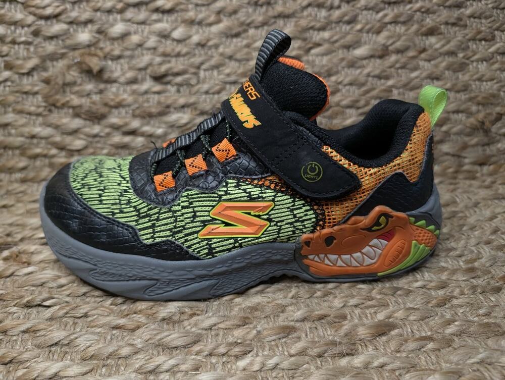 Skechers Skech O Saurus Dinosaur Light-Up Kids Sneakers Shoes Size 4 School